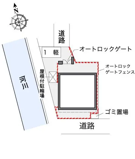 ★手数料０円★江戸川区春江町３丁目 月極駐車場